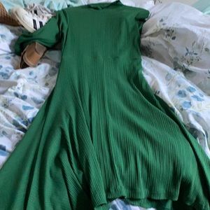 Anthropologie beautiful green dress.